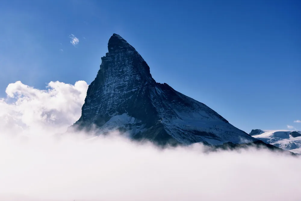 A symbolic view of a vocational summit representing long-term professional ambition and the journey toward a career transition.